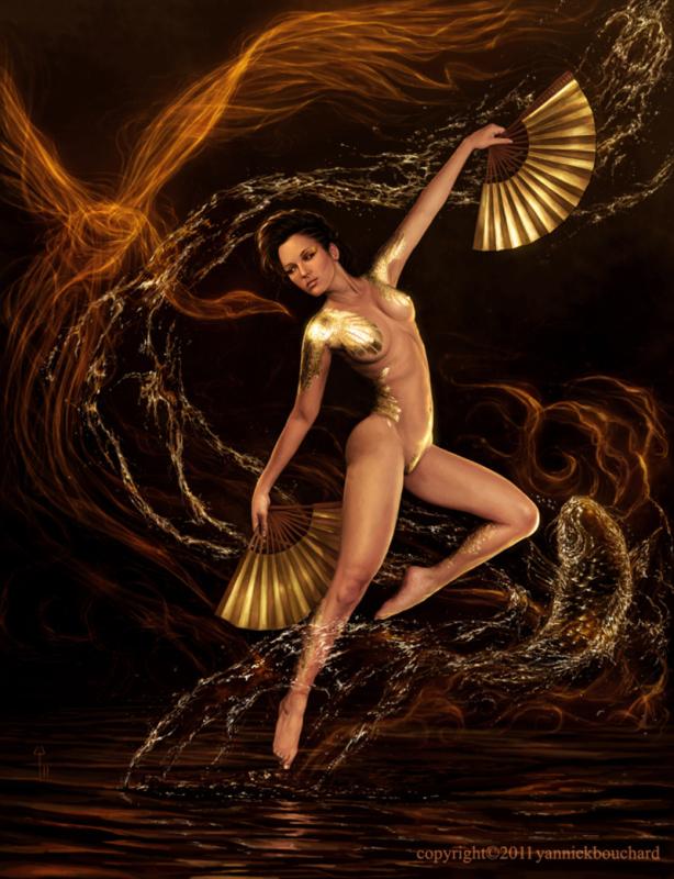 ablaze