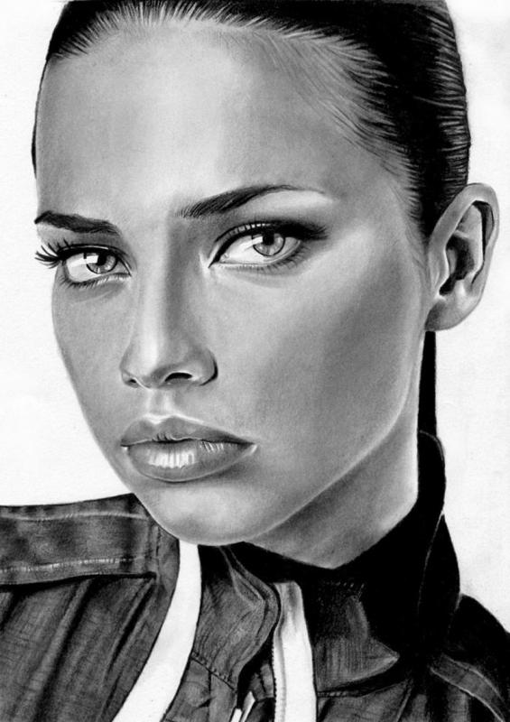 adriana lima bw