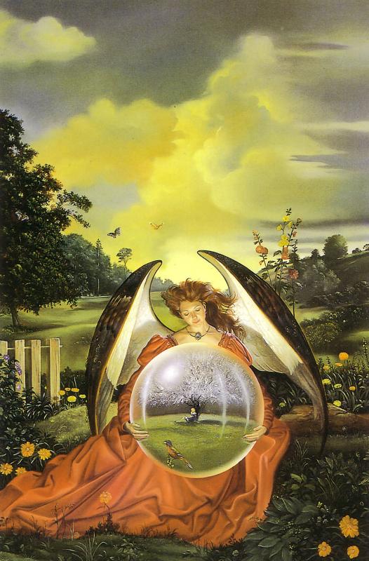 angel with bubble