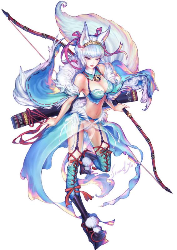 archer fox girl zhuxian 2