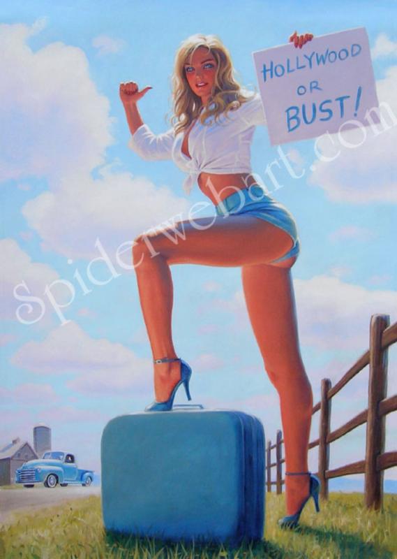 blonde white and blue