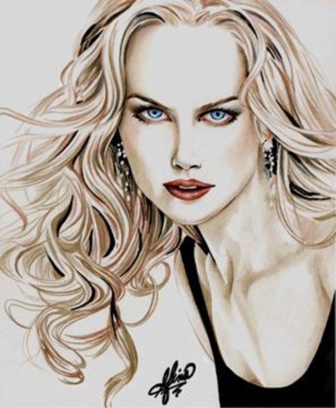 colored pencil portrait