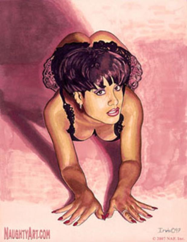 crawling girl