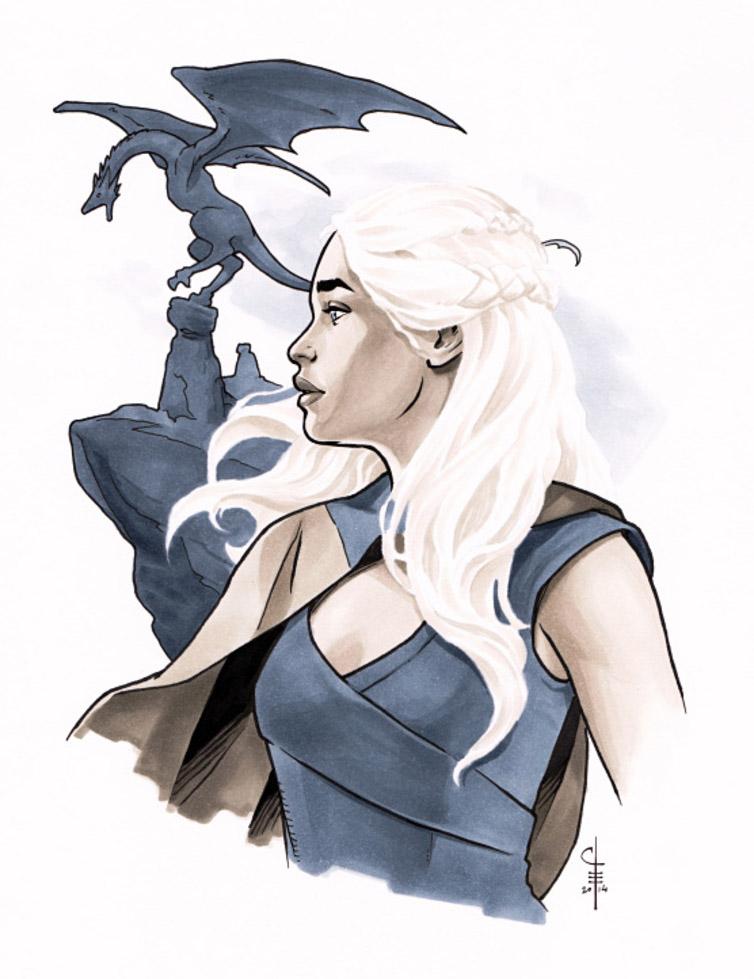 daenerys marker sketch