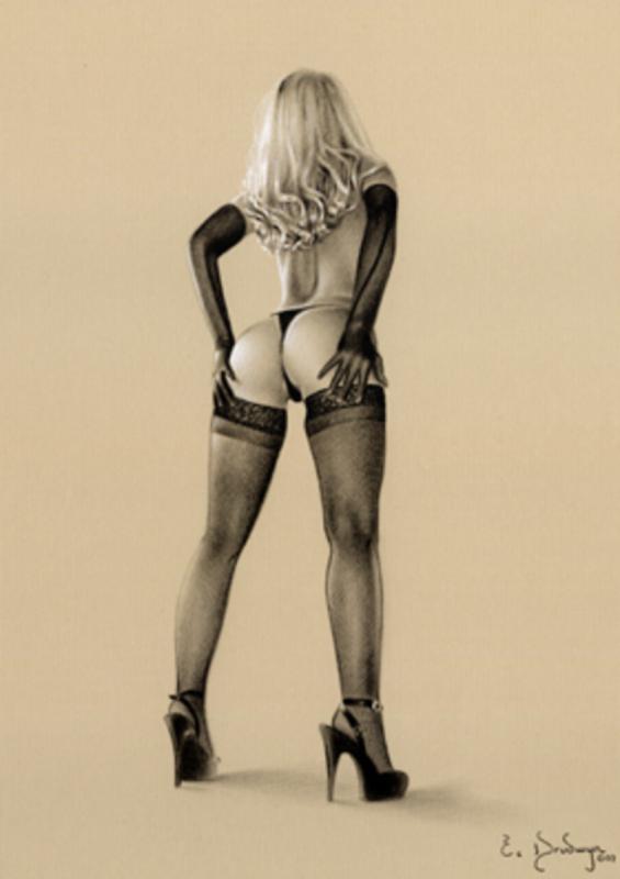 erica in stockings