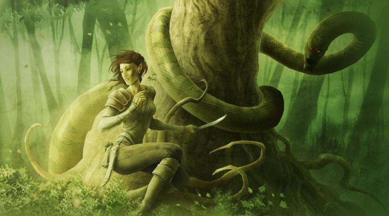 into the green