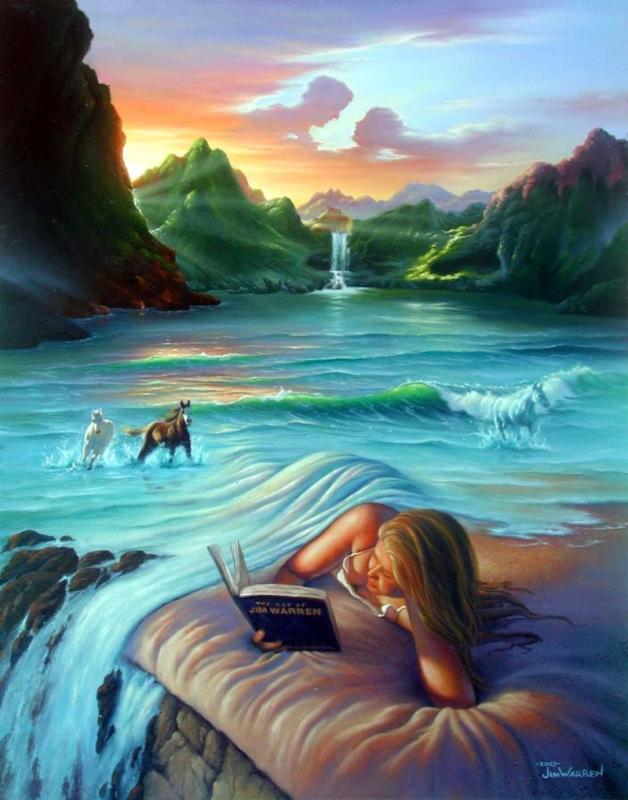living in a painting