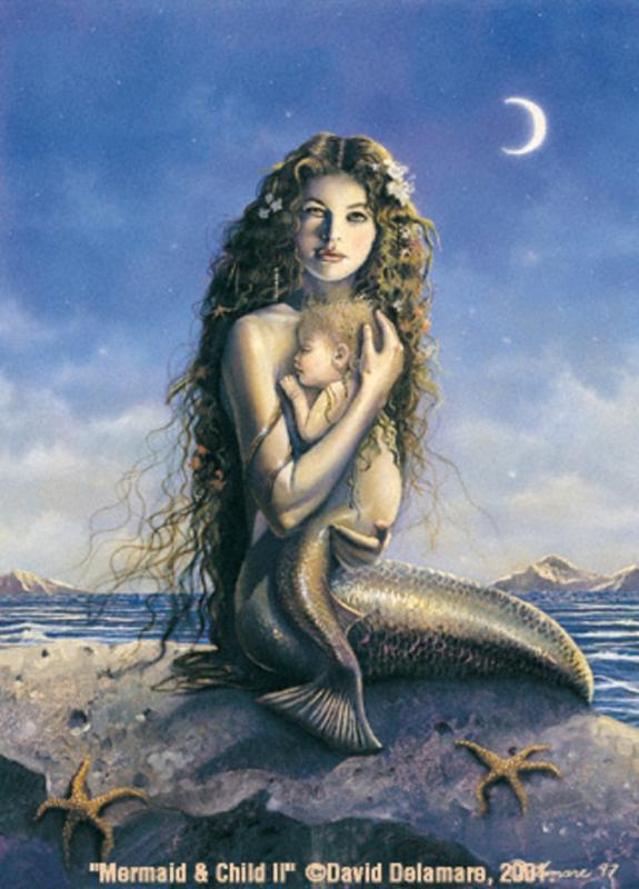 mermaid and child