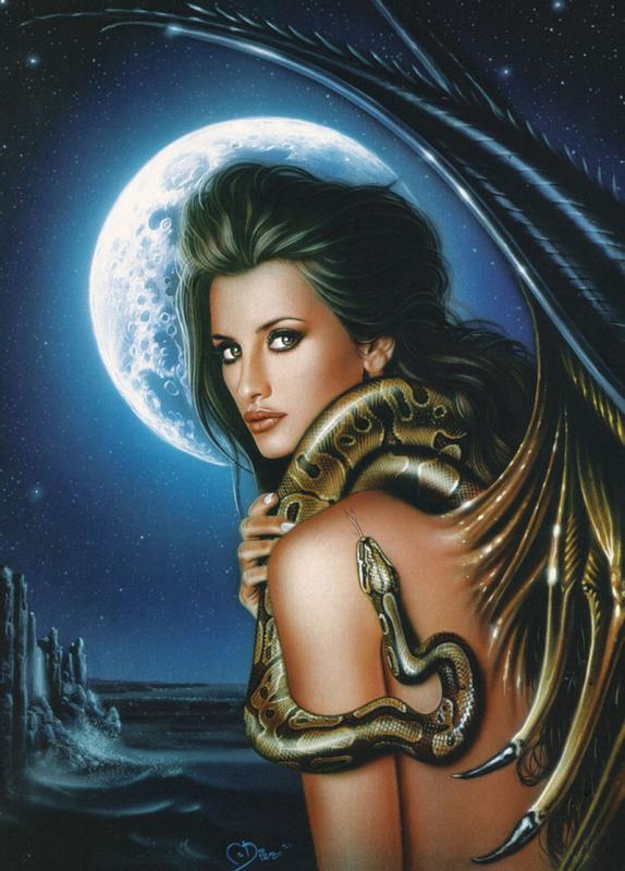 penelope with snake