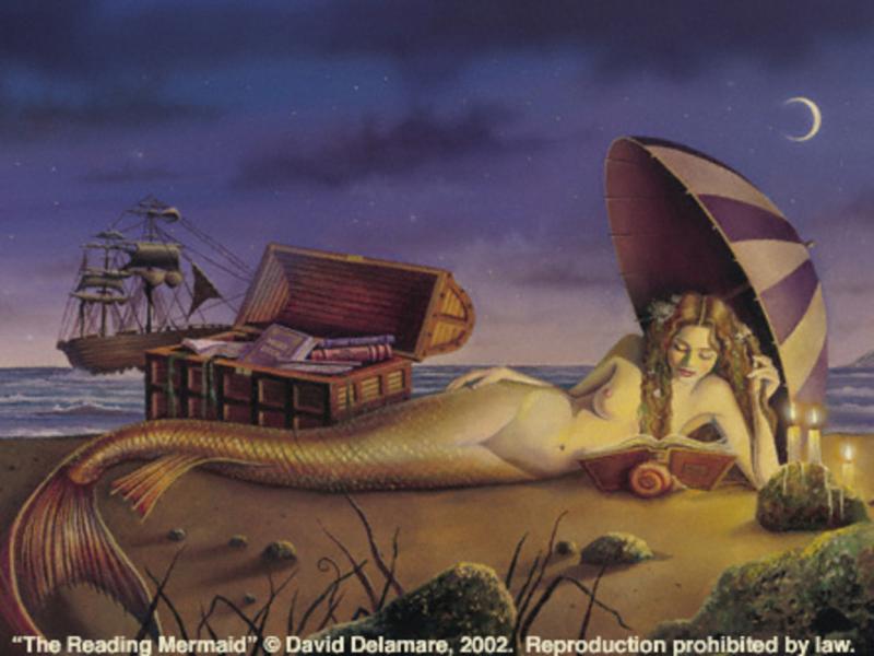 reading mermaid