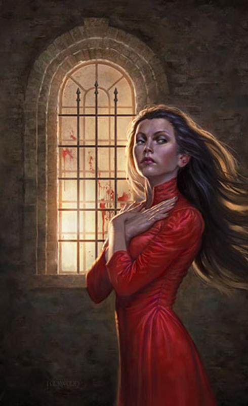 red dress