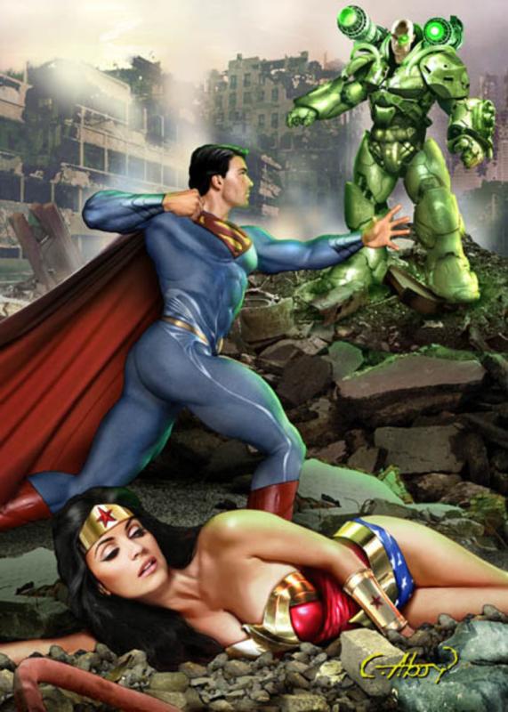 superman with wonderwoman