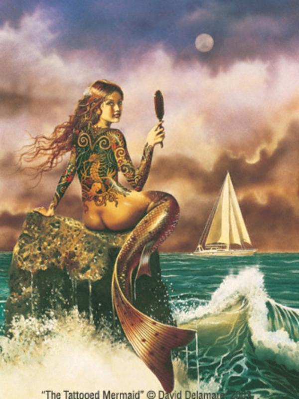 tattooed mermaid