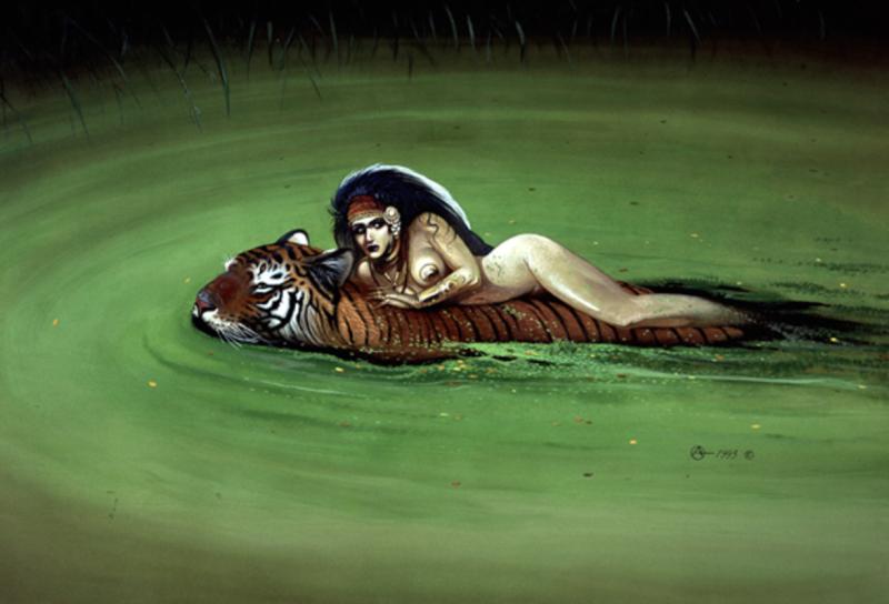 tiger crossing
