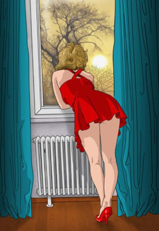 wife at the window