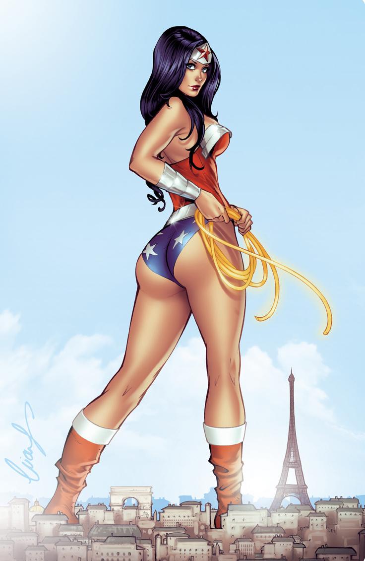 wonder woman in paris