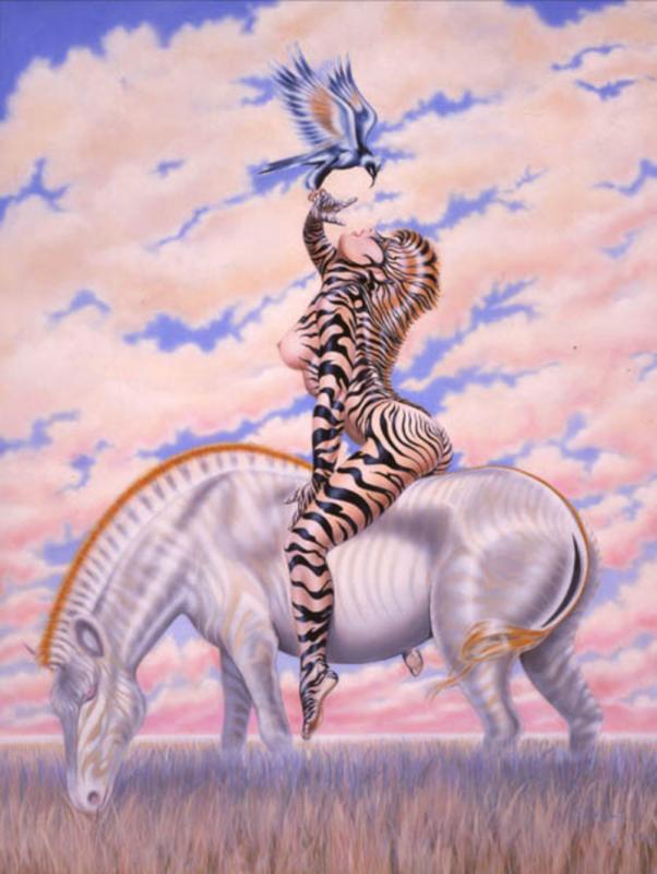 zebra lady