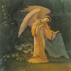 Angel_on_Earth_by_Kinuko_Y_Craft