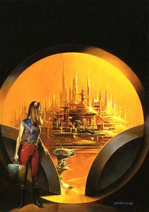 Arriving_in_the_City_by_Boris_Vallejo
