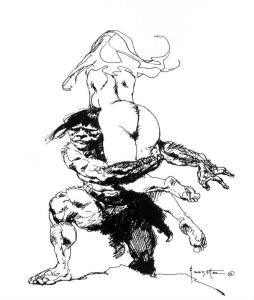 BW-014_by_Frank_Frazetta