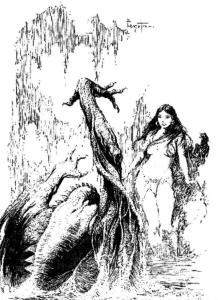 BW-Princess_and_the_Swamp_Thing_by_Frank_Frazetta