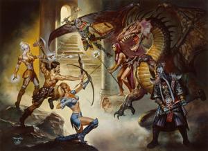Combat_by_Boris_Vallejo