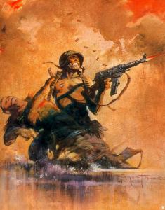 Combat_by_Frank_Frazetta