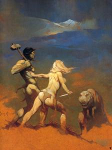 Cornered_by_Frank_Frazetta