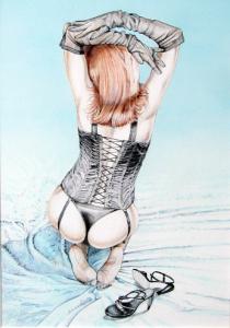 Kelly_in_Corset_by_Michael_Calandra