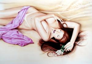 Kelly_with_Rose_by_Michael_Calandra
