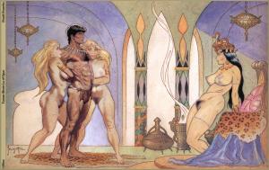 Tarzan_Meets_Laof_Opar_by_Frank_Frazetta