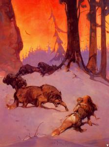 Wolfpack_by_Frank_Frazetta