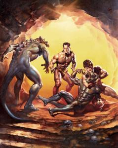 Wrestling_by_Boris_Vallejo